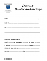 Dossier mariage à compléter
